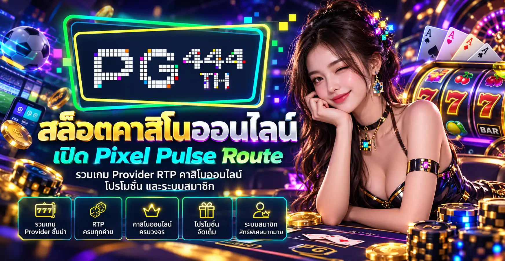 pg444th สล็อตคาสิโนออนไลน์ เช็กเกม Provider RTP คาสิโนออนไลน์ โปรโมชั่น และบัญชี